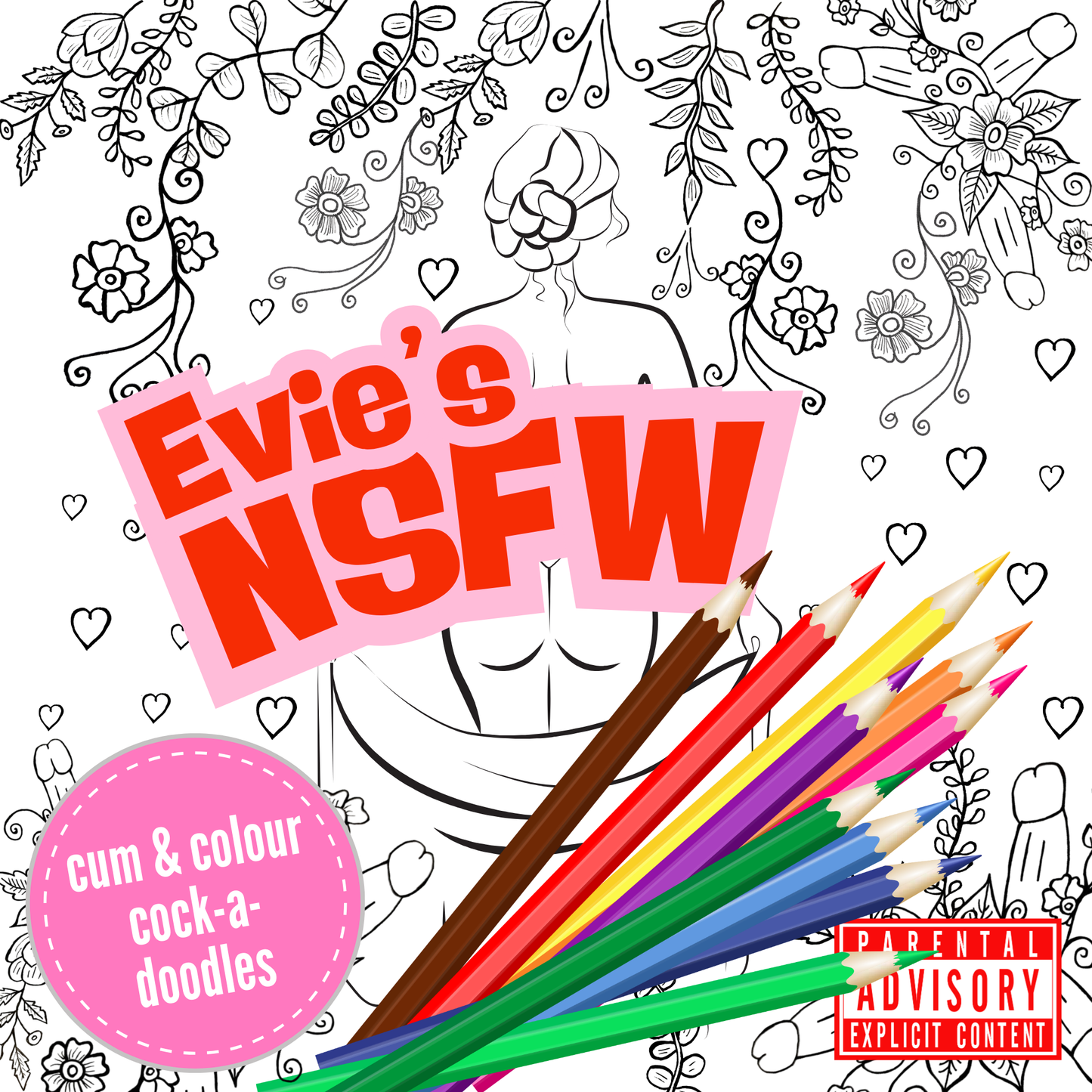30 page NSFW colouring book