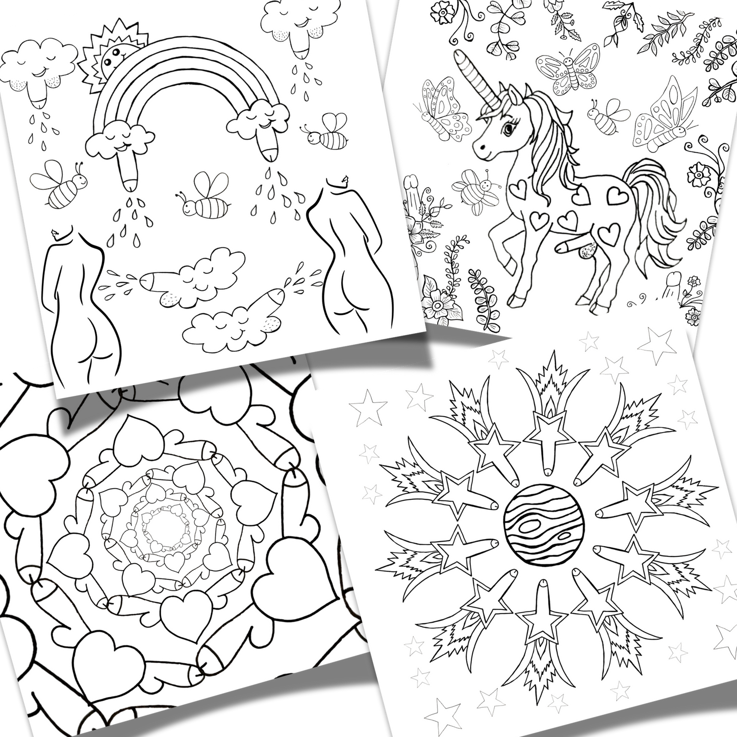 30 page NSFW colouring book