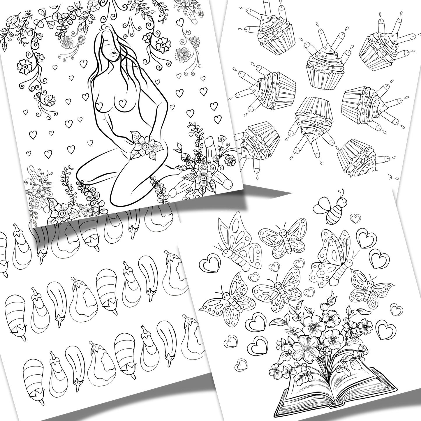 30 page NSFW colouring book