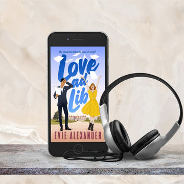 audiobook cover for author narrated romcom Love ad Lib