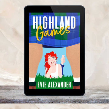 ebook cover for steamy romcom Highland Games