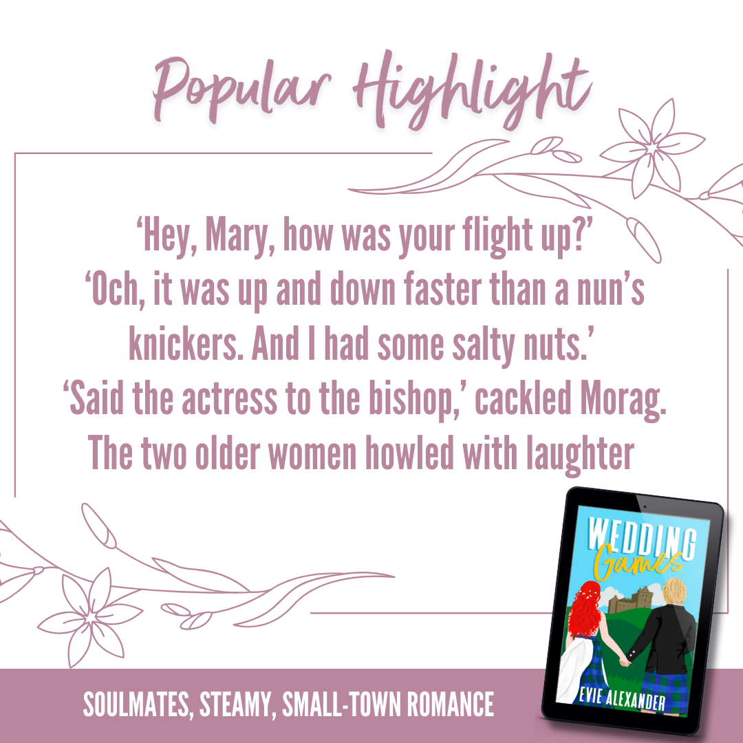 funny lines from Wedding Games novella