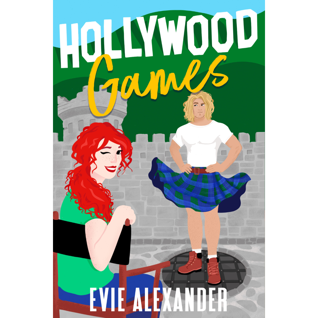 Book cover for hilarious romcom Hollywood Games