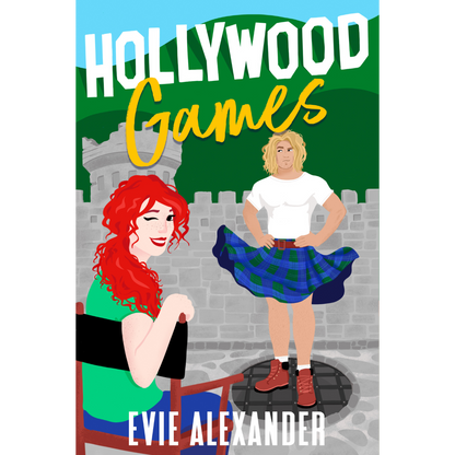 Book cover for hilarious romcom Hollywood Games