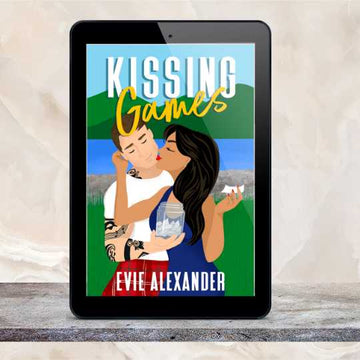 ebook Cover for steamy romcom novel Kissing Games