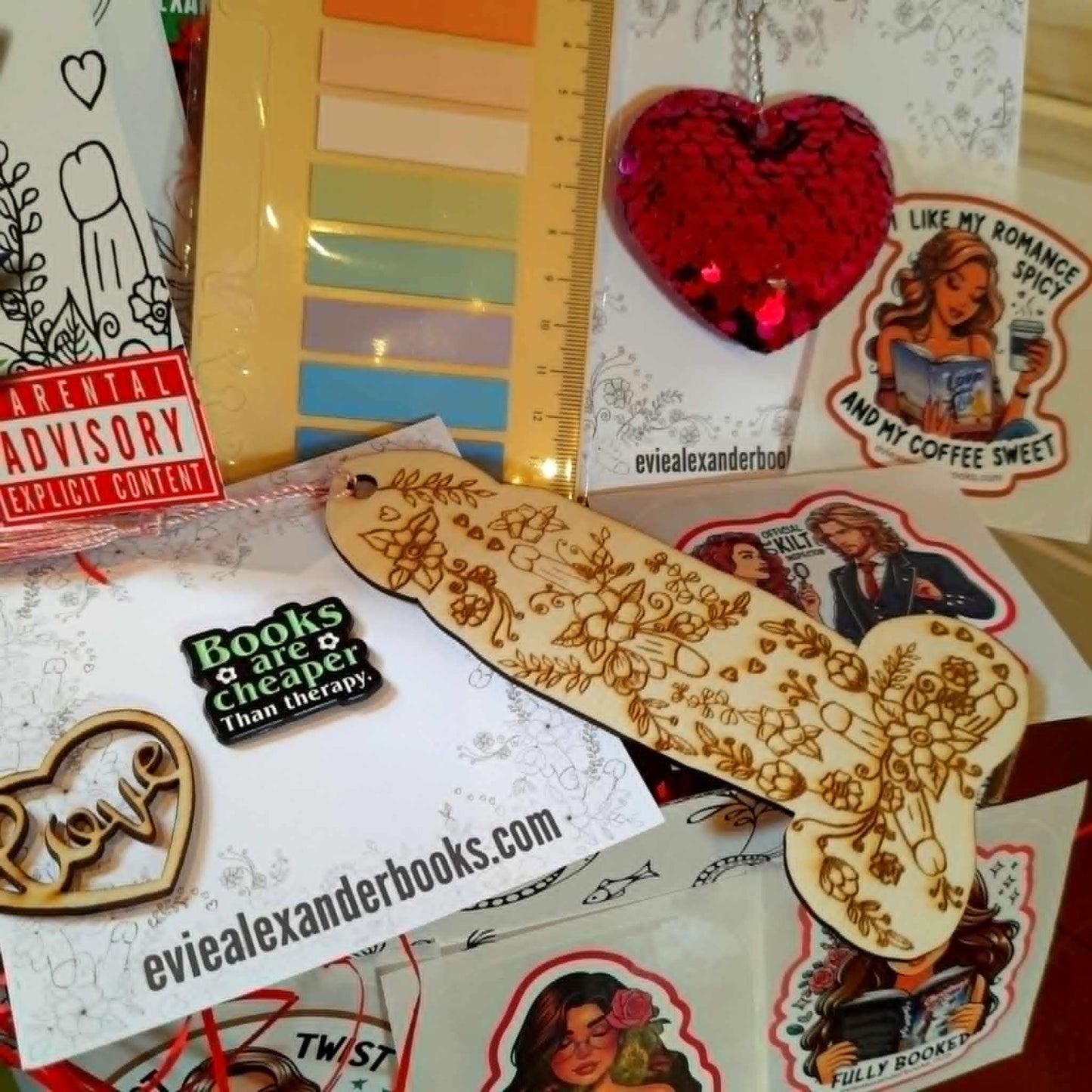 romance author goodies