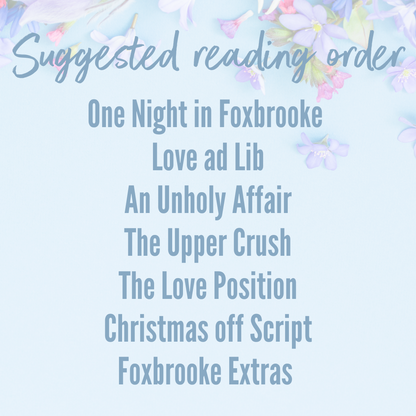 suggested reading order for foxbrooke series